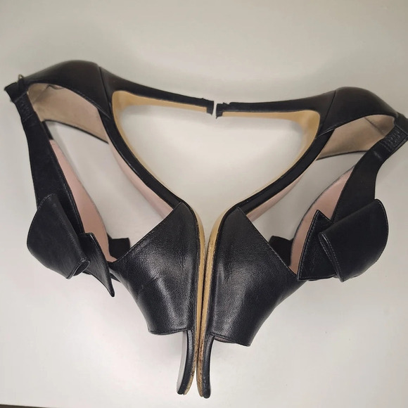 Kate Spade New York Imelda leather bow stilleto heels, sold as is SZ 7.5 - Picture 4 of 10